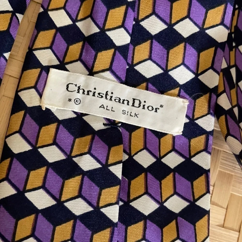 Vintage Christian Dior Silk Necktie